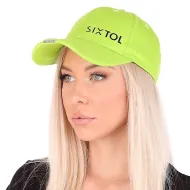 Kšiltovka B-CAP s LED světlem SIXTOL SX5036 nabíjecí univerzální velikost fluorescentní zelená