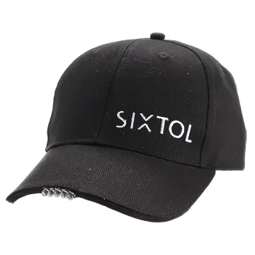 Kšiltovka B-CAP s LED světlem SIXTOL SX5030 nabíjecí univerzální velikost černá